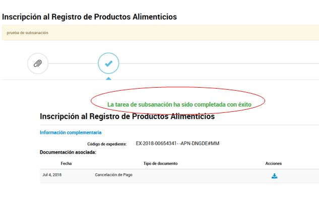 confirma que ha sido completada con éxito confirma que ha sido completada con éxito