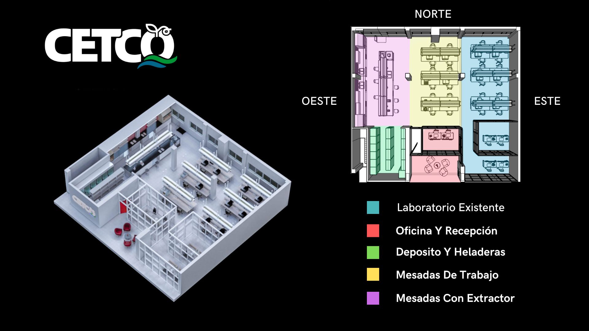 Plano 3D de la obra.