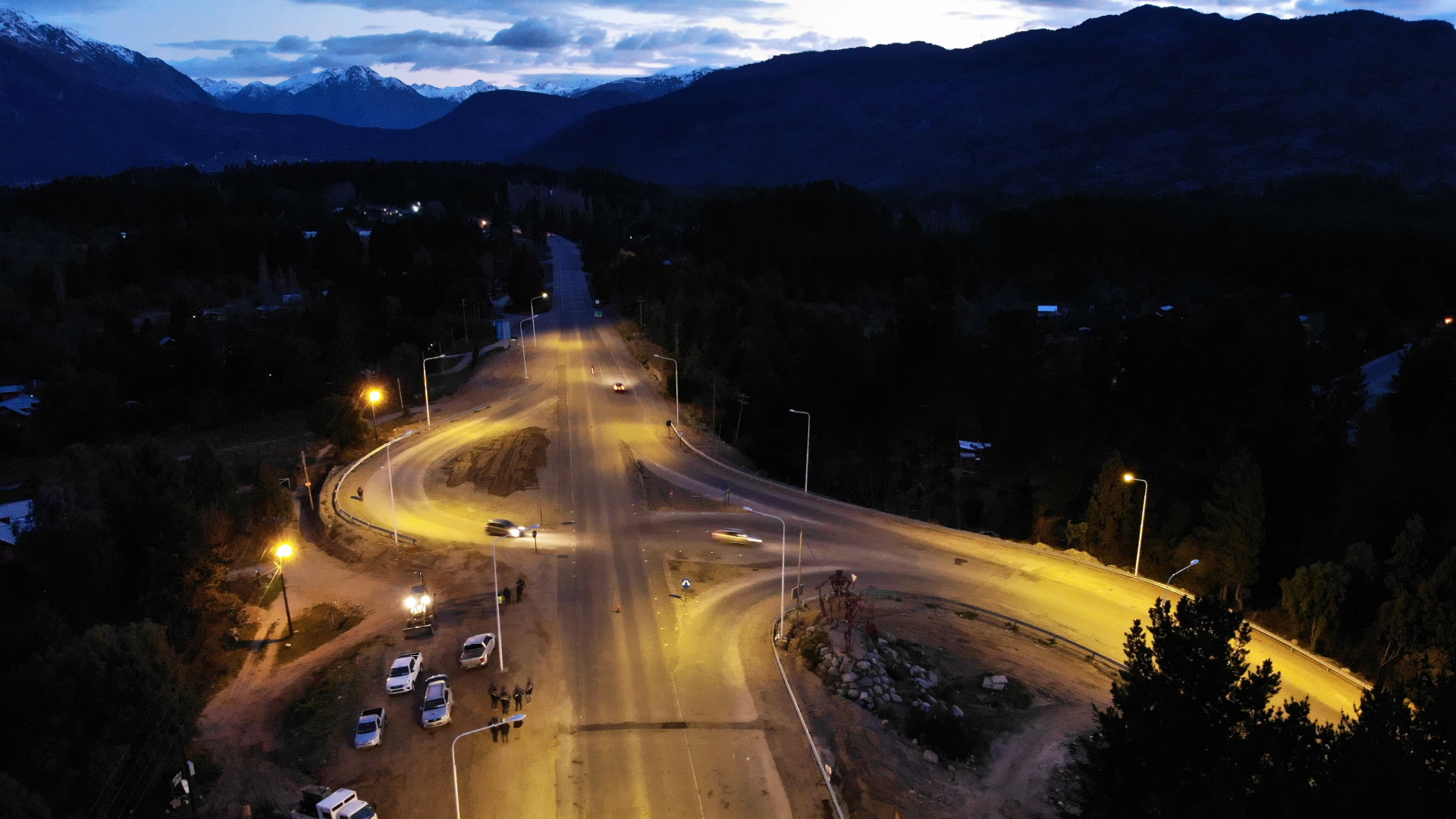 Chubut: nueva iluminación sobre la RN40 | Argentina.gob.ar