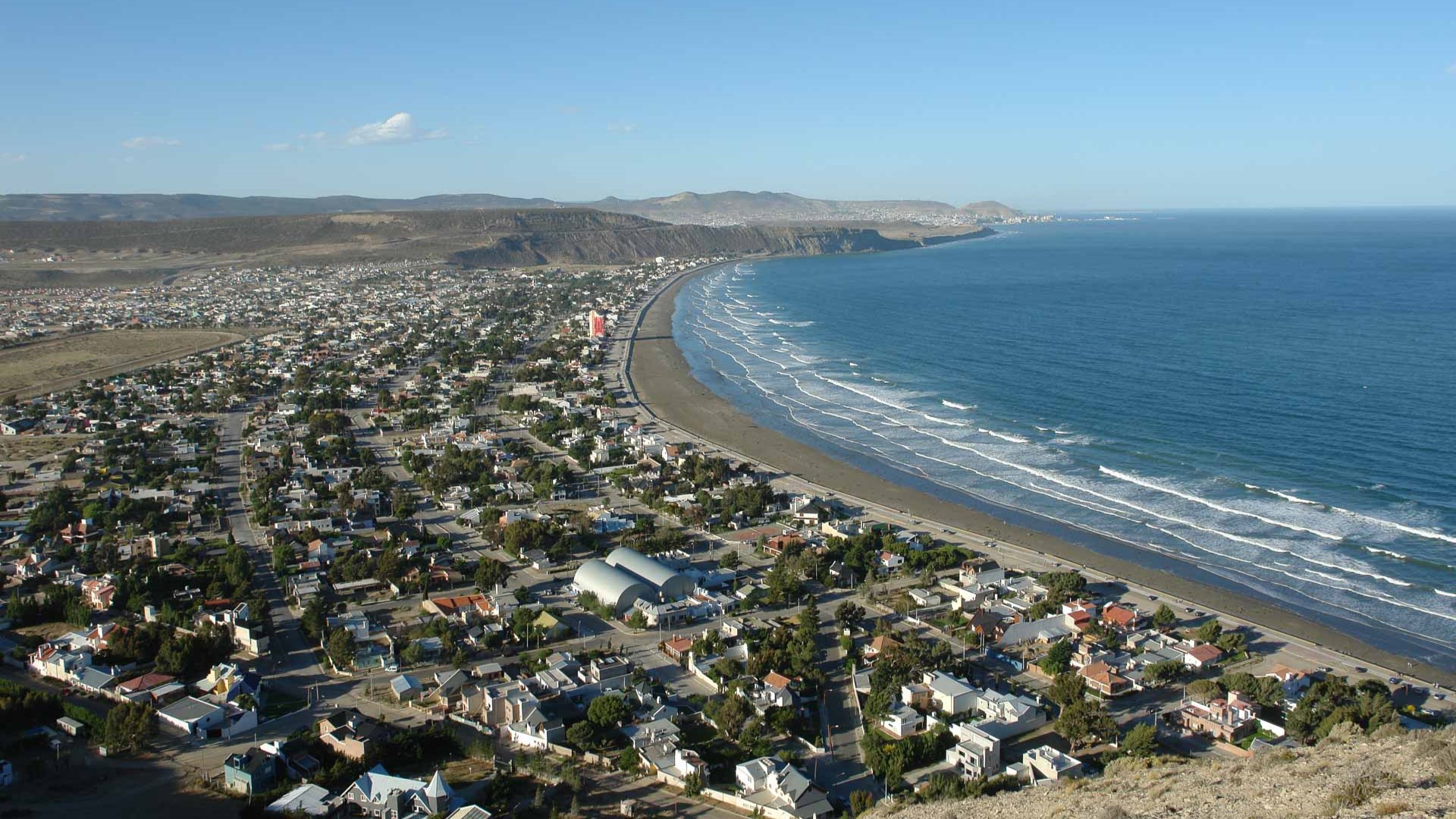 Panorámica de Rada Tilly imágen panorñamica de Rada Tilly