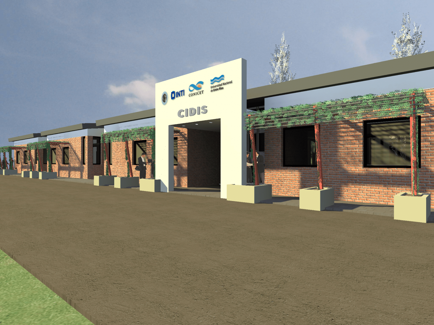 Imagen del renderizado arquitectónico de la obra