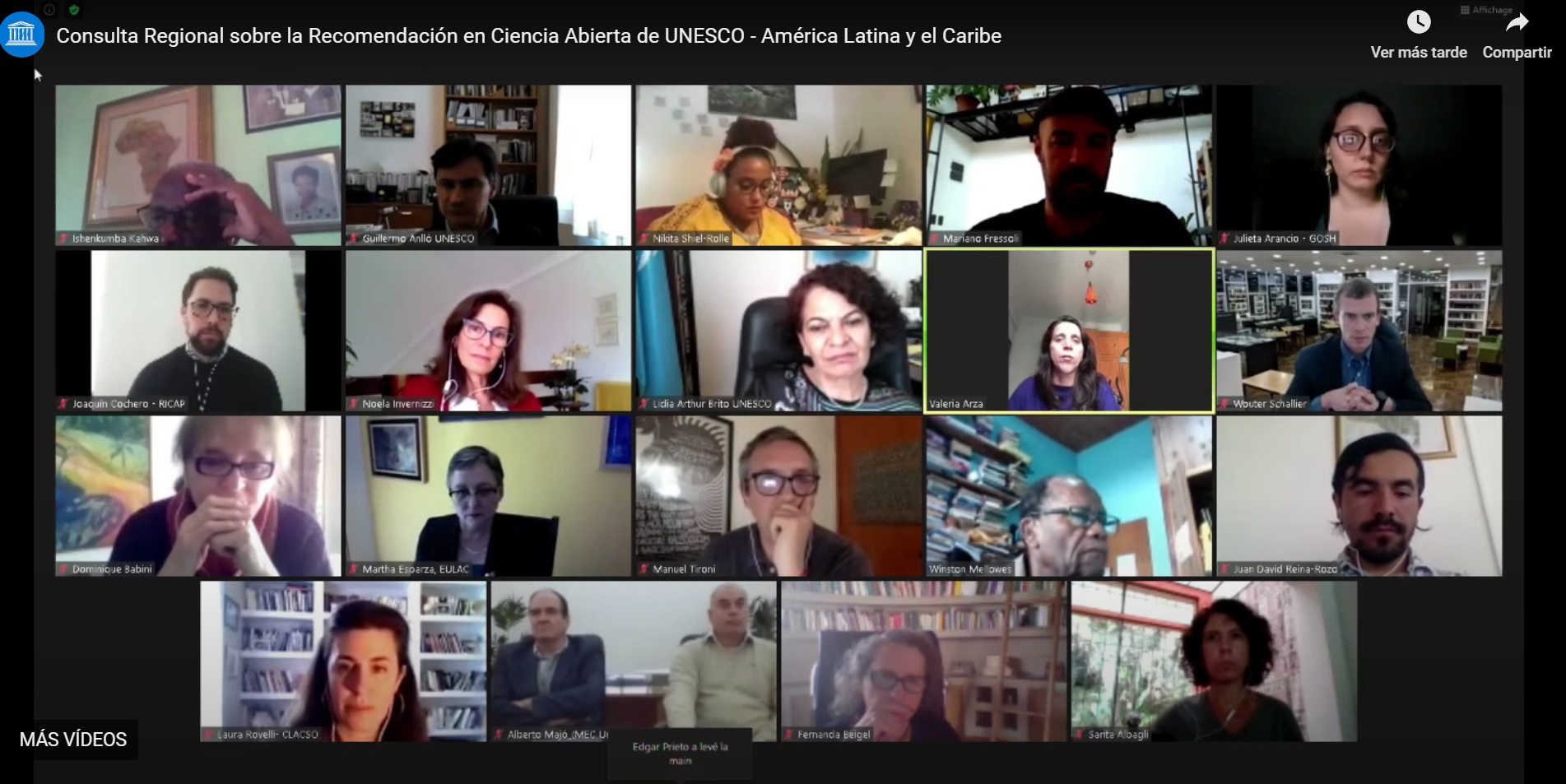 Se realiz&oacute; la Consulta Regional sobre la Recomendaci&oacute;n de la UNESCO en Ciencia Abierta