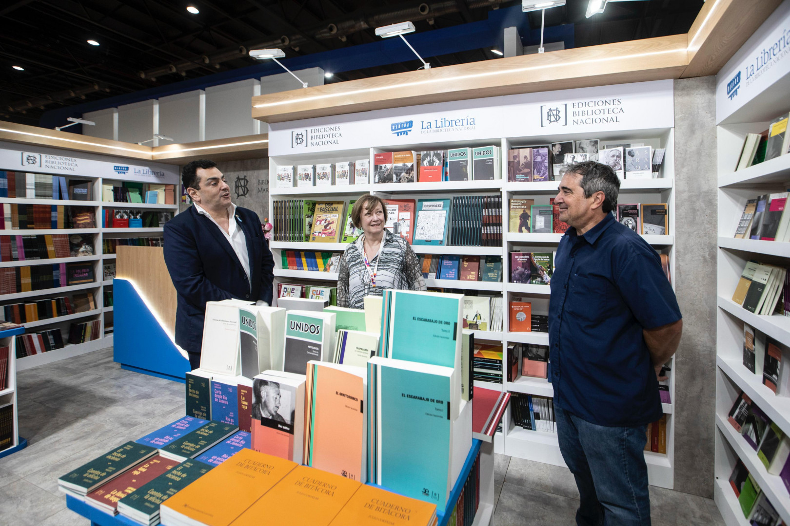 El secretario de Cultura visitó el espacio de la Biblioteca Nacional Mariano Moreno en la Feria del Libro. El secretario de Cultura visitó el espacio de la Biblioteca Nacional Mariano Moreno en la Feria del Libro
