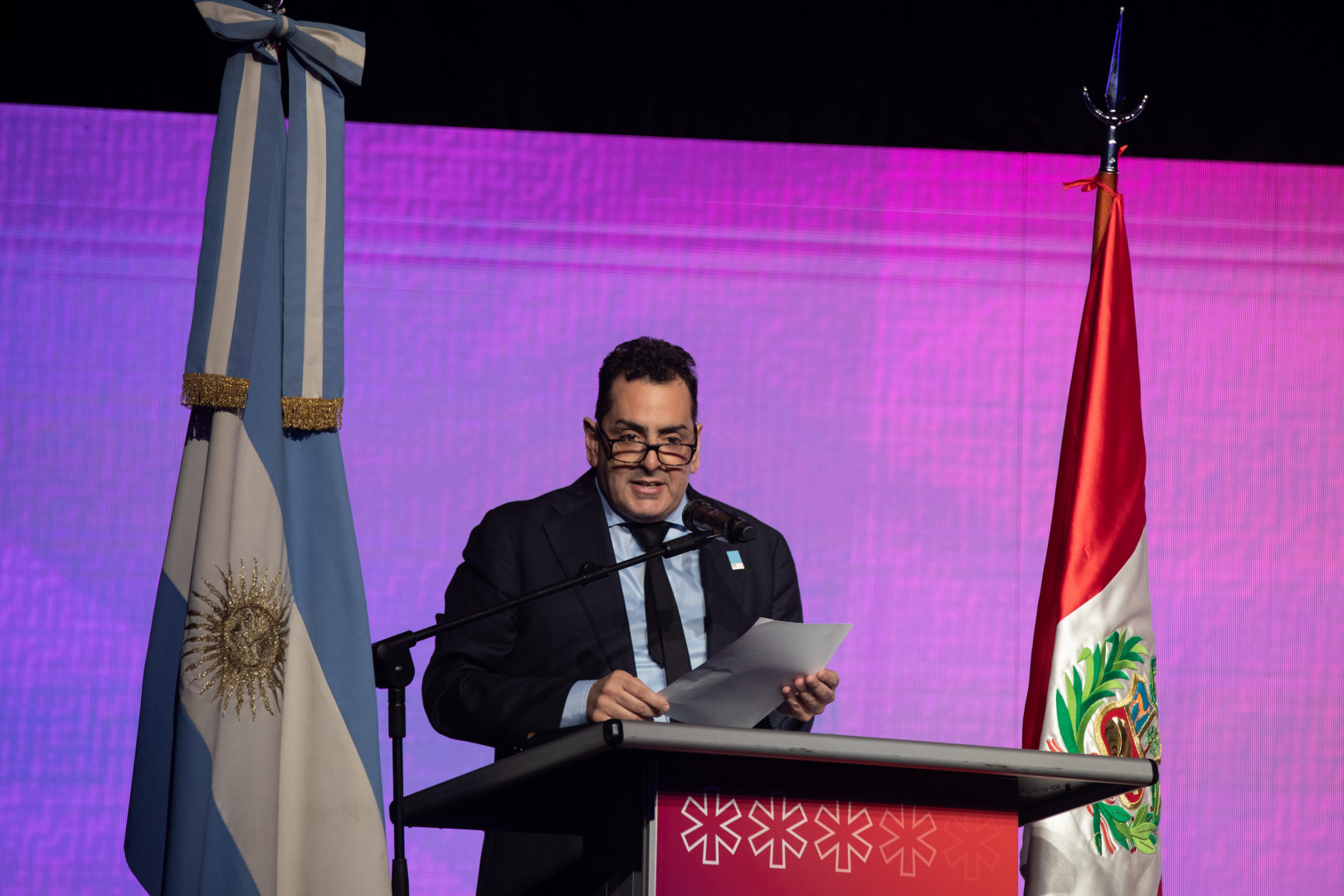El secretario de Cultura de la Nación, Leonardo Cifelli, durante la inauguración de la Feria del Libro 2026.