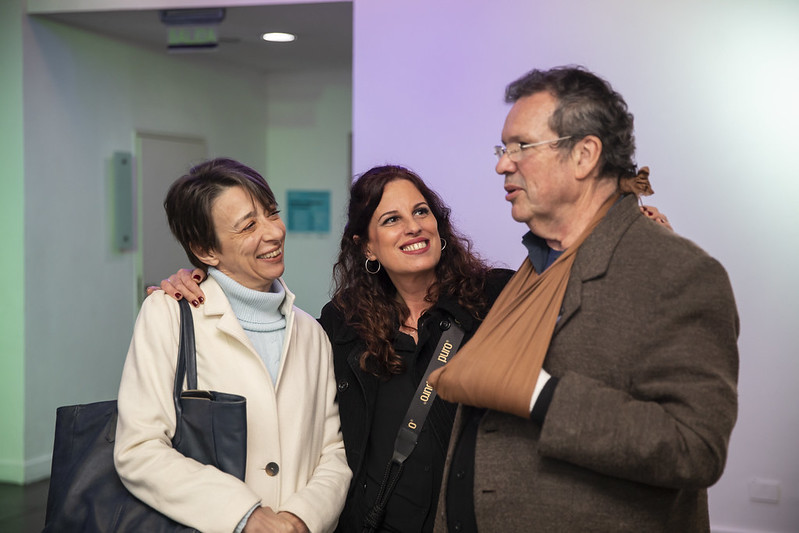 Valeria González, Lorena Pokoik (directora de la Casa del Bicentenario) y Tristán Bauer en la inauguración de la muestra Premio 8M Valeria González, Lorena Pokoik (directora de la Casa del Bicentenario) y Tristán Bauer en la inauguración de la muestra Premio 8M