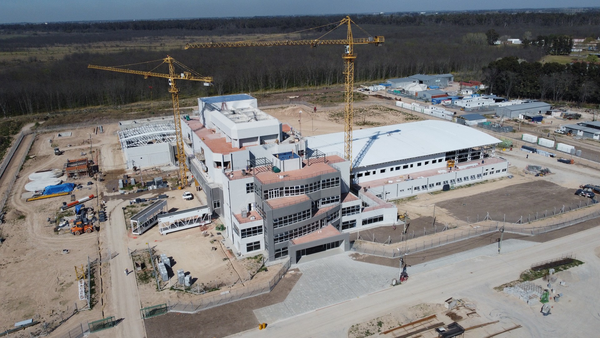 Vista exterior del edificio del Reactor Multipropósito RA-10