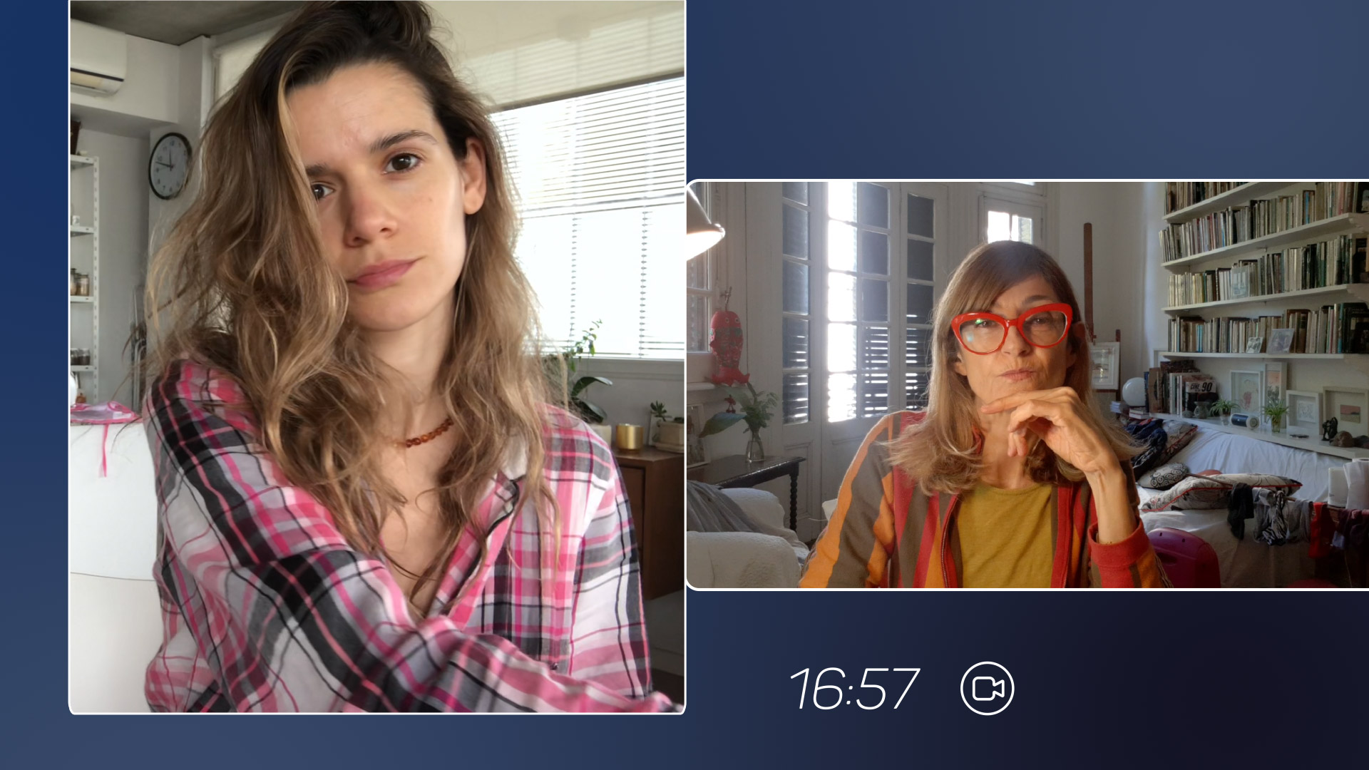 Carola Reyna y Violeta Urtizberea, protagonistas de Terapia en cuarentena