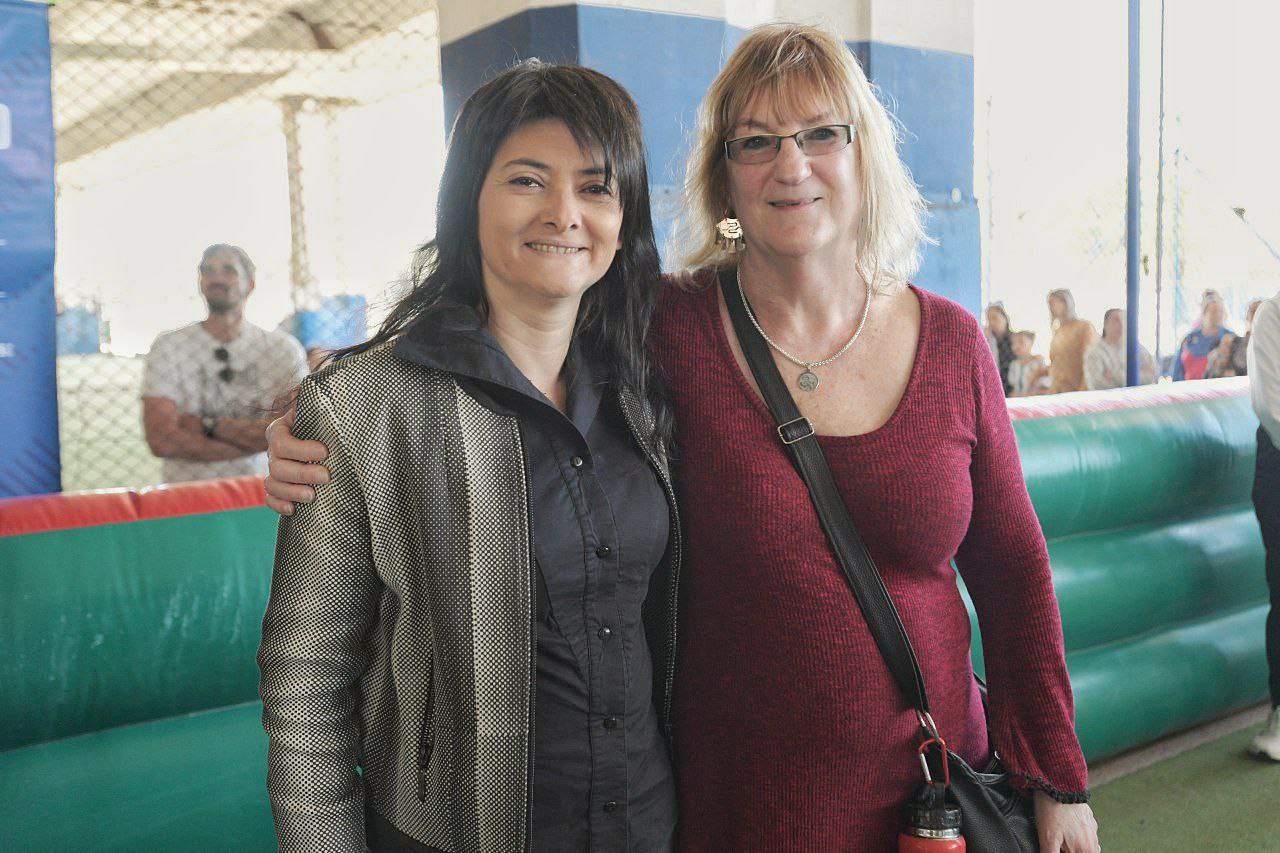 Greta Pena, titular de INADI, junto a Ana, mamá de Facu Ferro" Greta Pena, titular de INADI, junto a Ana, mamá de Facu Ferro
