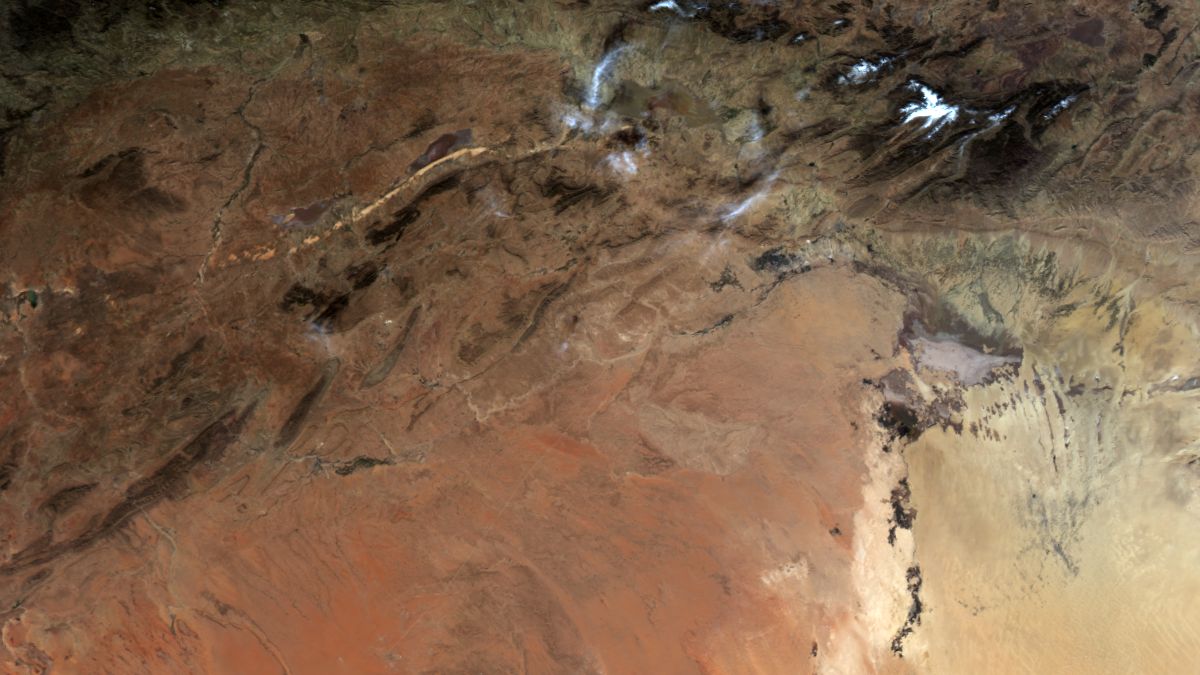 Cordillera del Atlas - Aqua MODIS - 30 de Enero de 2013