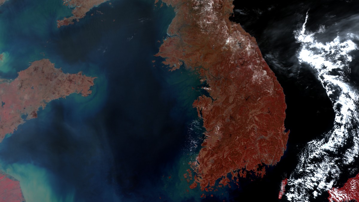 Península de Corea - Aqua MODIS - 3 de Marzo de 2013