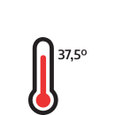 Fiebre de 37 grados y medio o más