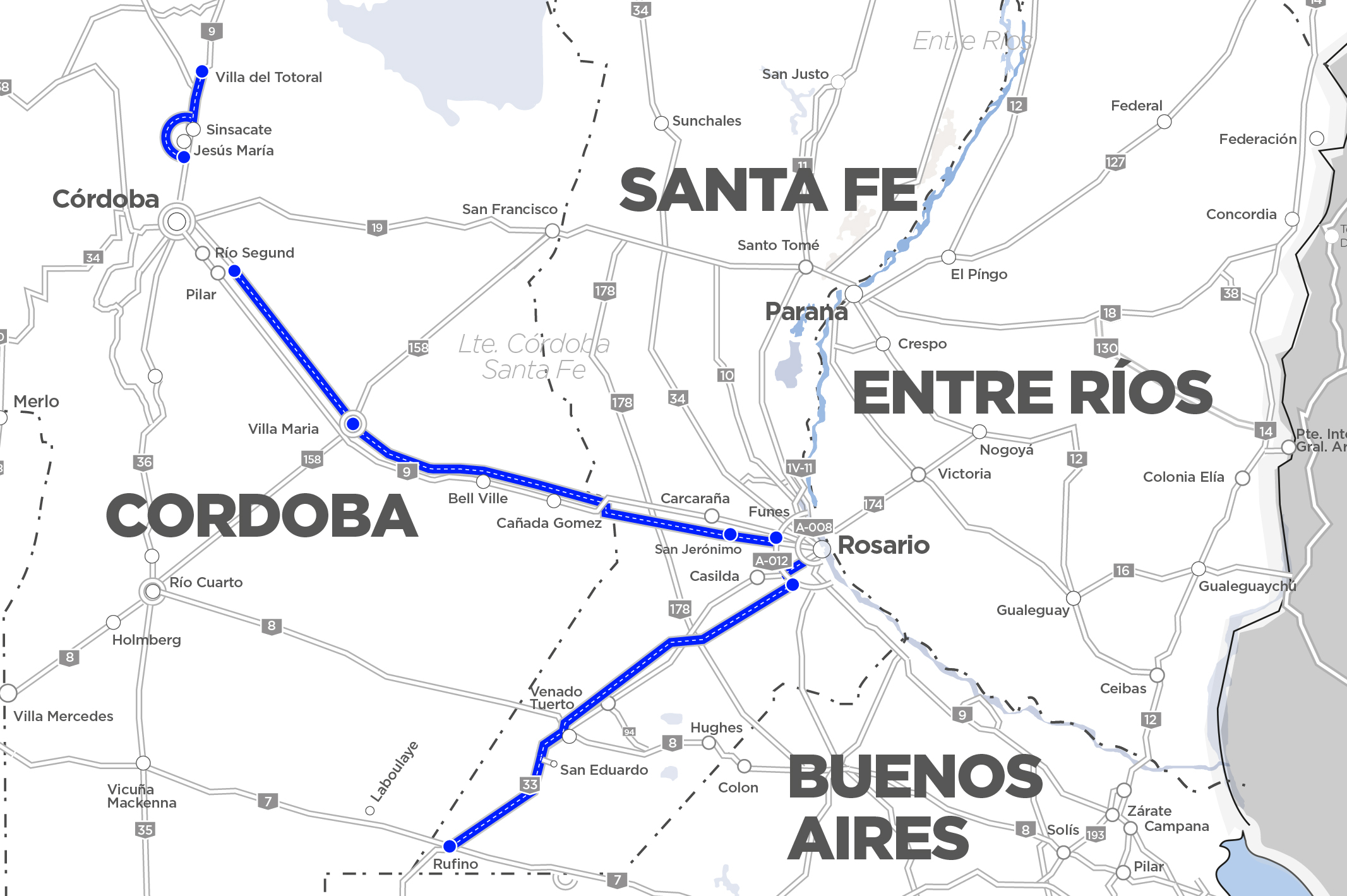 Mapa corredor F