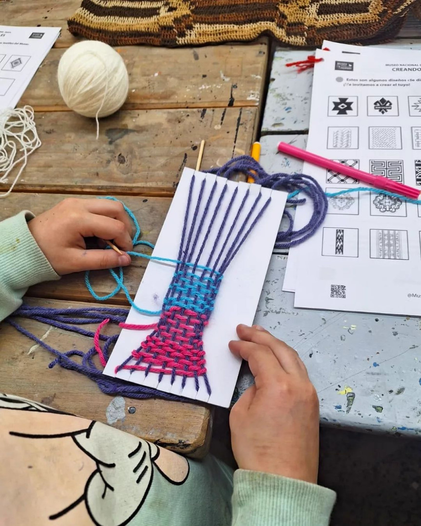 "Creando textiles", taller para toda la familia en el Museo Nacional del Hombre.