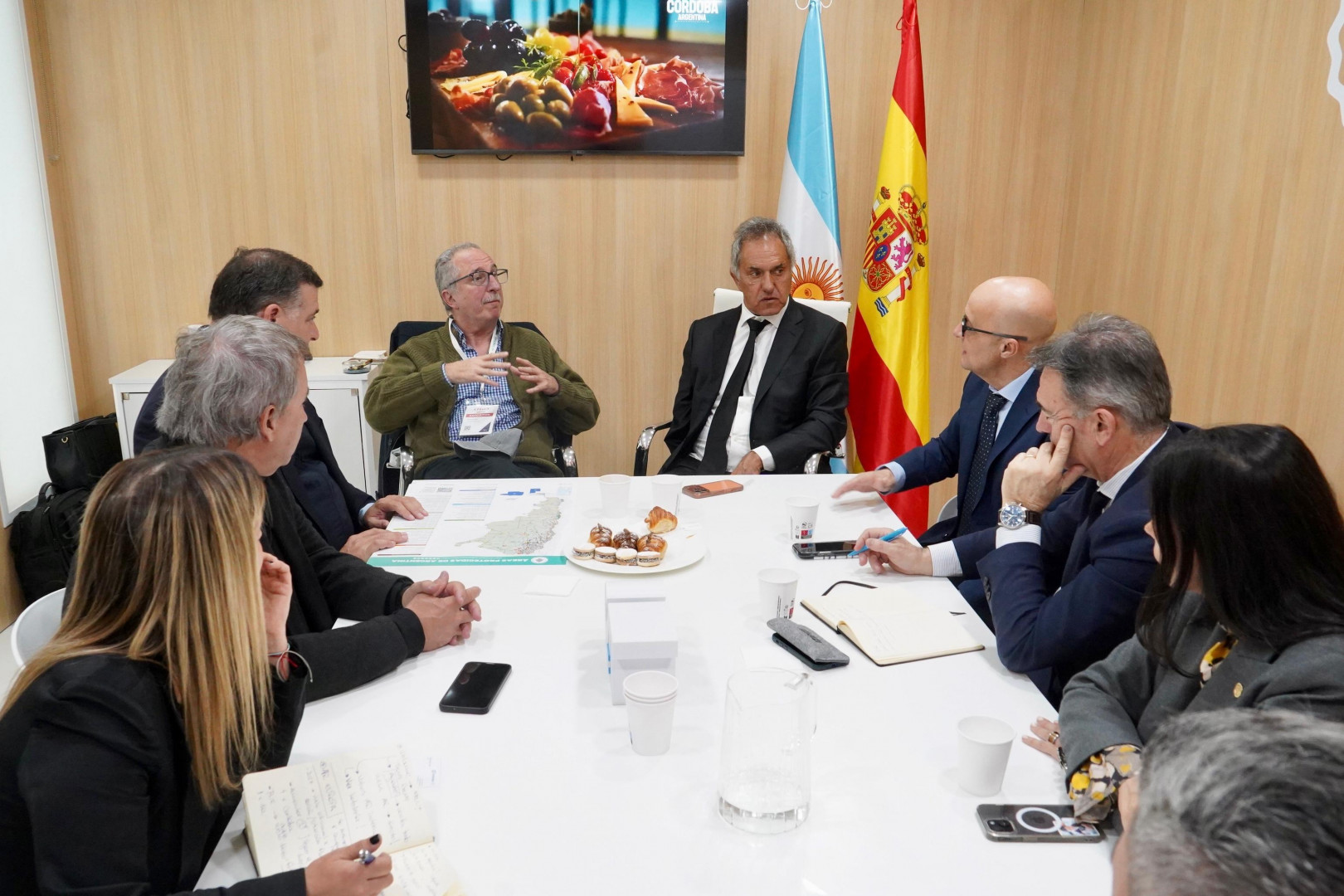 Intensa agenda de trabajo de Scioli en Madrid Intensa agenda de trabajo de Scioli en Madrid