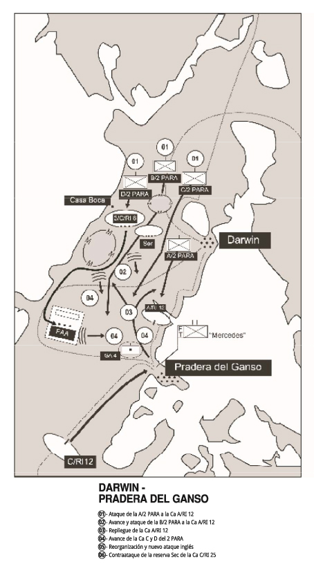 Mapa del Combate de Darwin