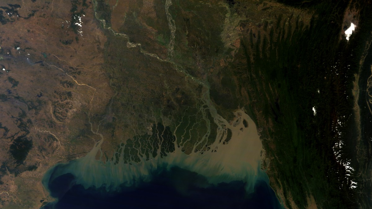 Delta del Ganges - Terra MODIS - 25 de noviembre de 2011