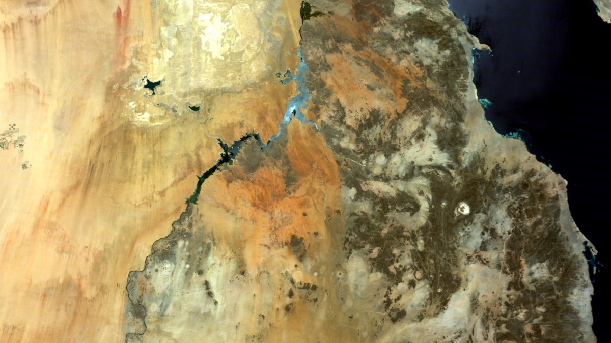 Desierto de Nubia - Terra MODIS - 14 de junio de 2012