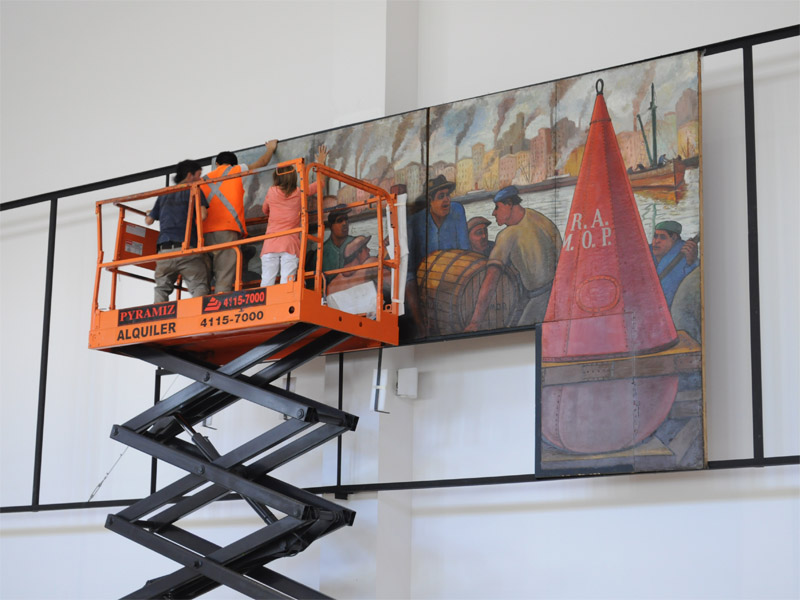 Emplazamiento de “Día de trabajo” en la nueva Terminal de Cruceros (2012)