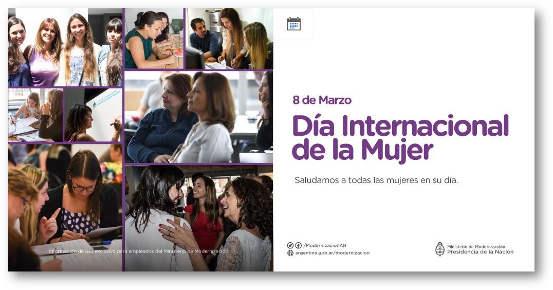 8 de Marzo Día Internacional de la Mujer Argentina.gob.ar