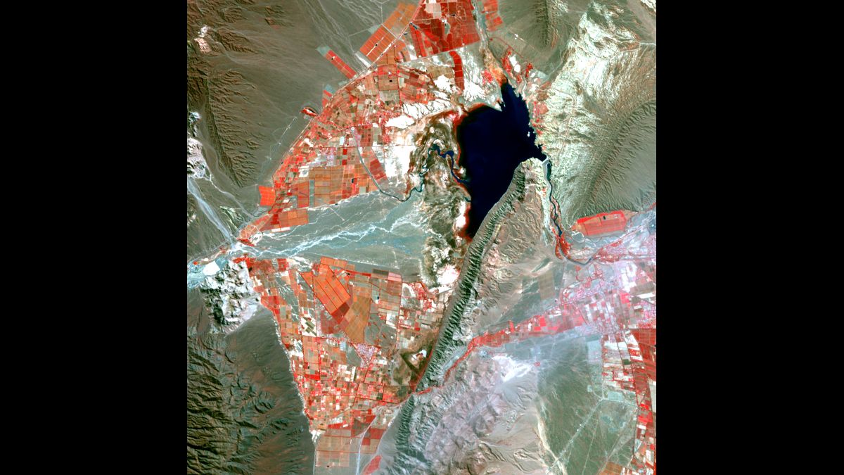 Dique de Ullum, San Juan - Landsat 8 OLI - 15 de Septiembre de 2014