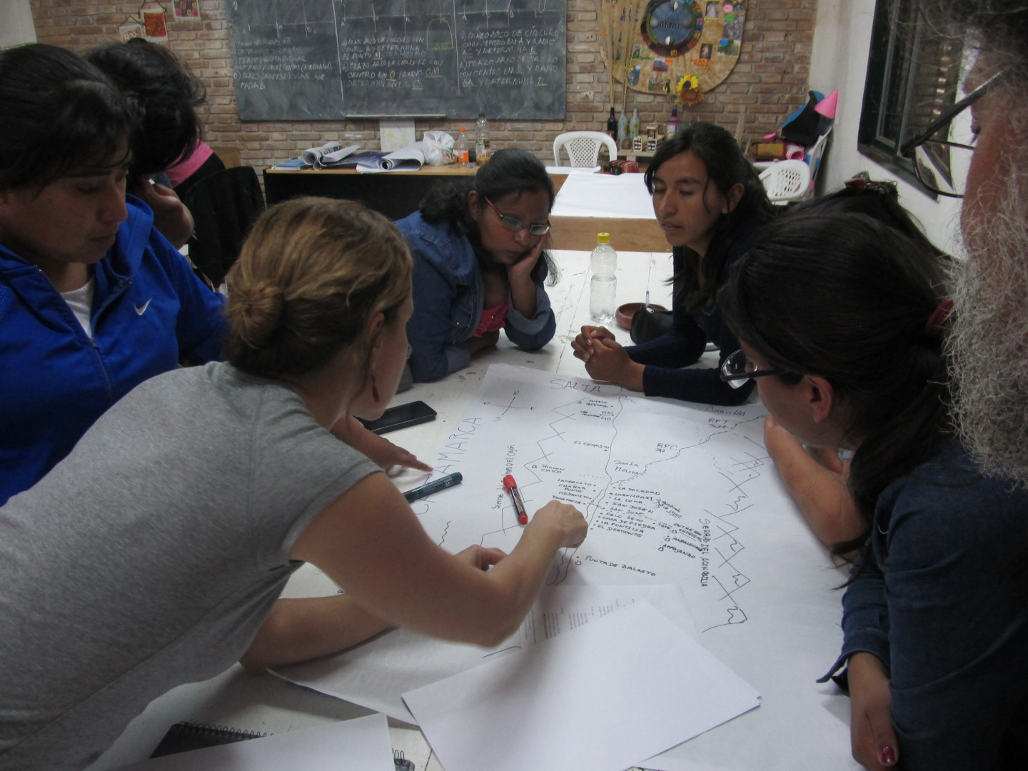 Mapeo participativo con estudiantes de la Escuela Aurora de un Mundo Nuevo - Santa María, Catamarca 