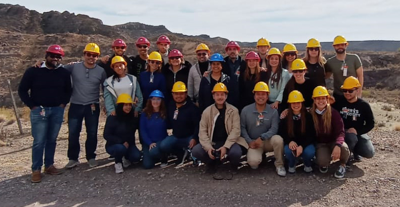 Visita al Complejo Minero Fabril San Rafael, en la provincia de Mendoza, de la cohorte 2023 de  la Carrera de Especialización en Protección Radiológica y Seguridad de las Fuentes de Radiación 