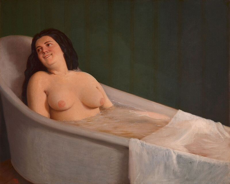 El baño (1865)- Colección del Museo Nacional de Bellas Artes