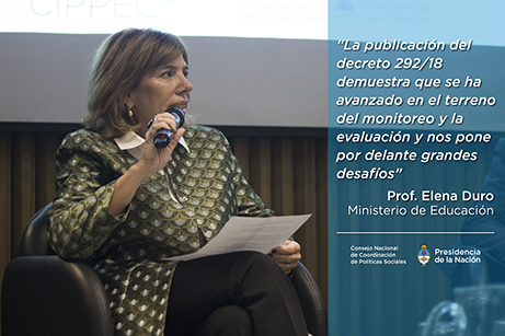 Elena Duro, Secretaria de Evaluación Educativa del Ministerio de Educación de la Nacion
