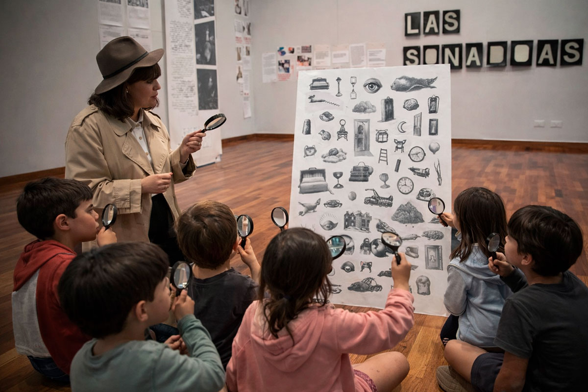 Excursiones artísticas para toda la familia por la muestra "Las soñadoras", en el Palacio Libertad.