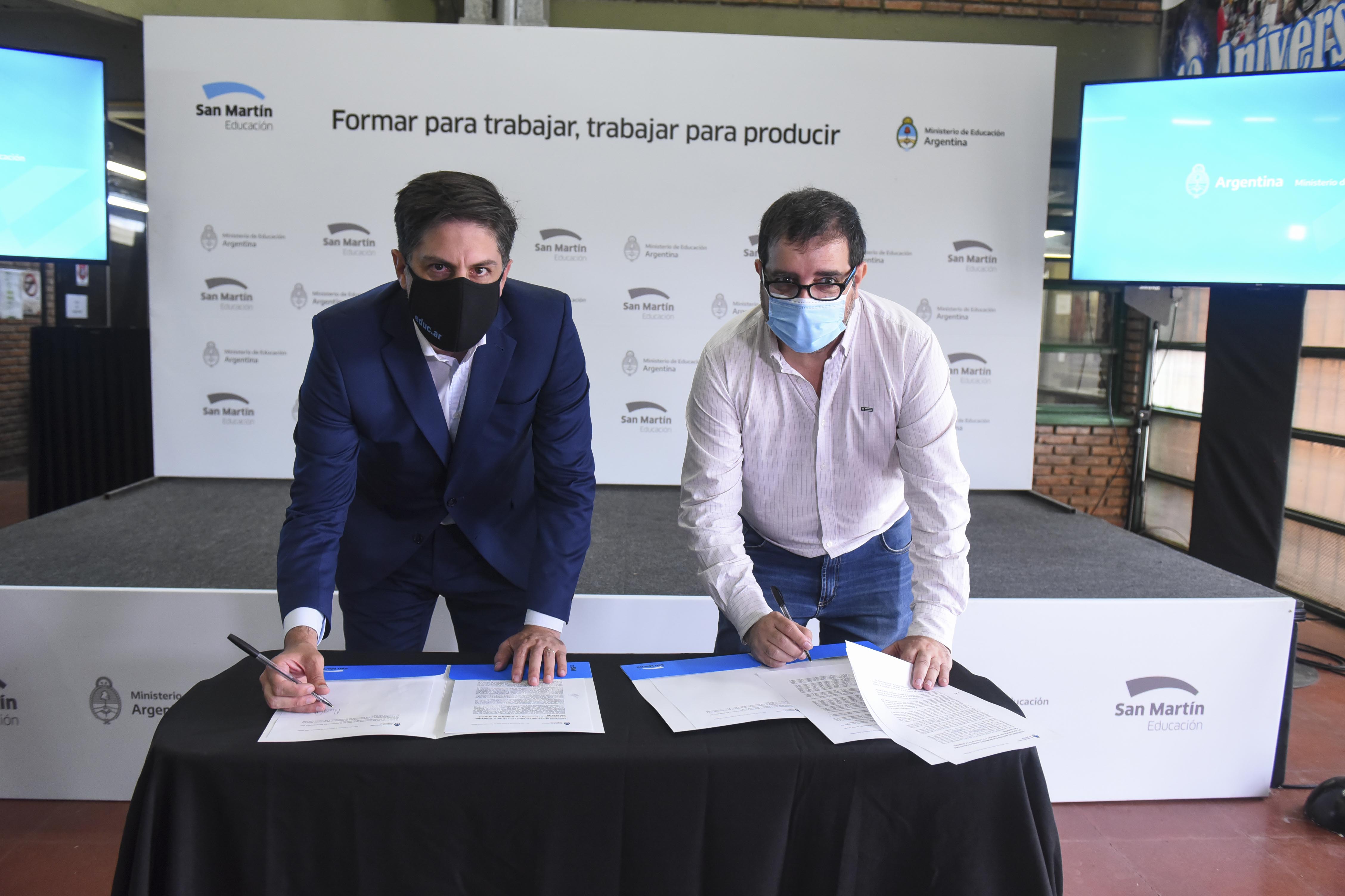 Moreira y Trotta presentaron las Becas Progresar Trabajo 2021 en San Martín