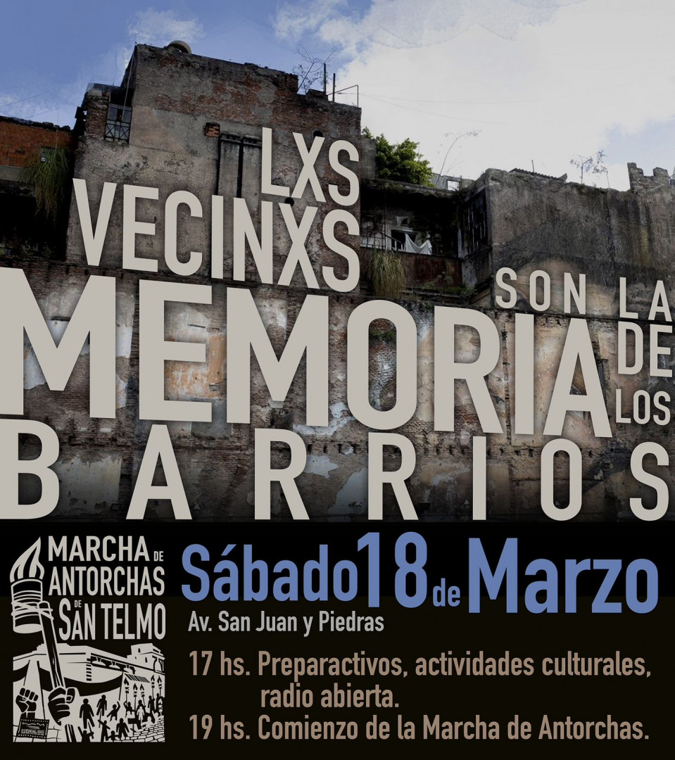 Flyer de la Marcha de Antorchas