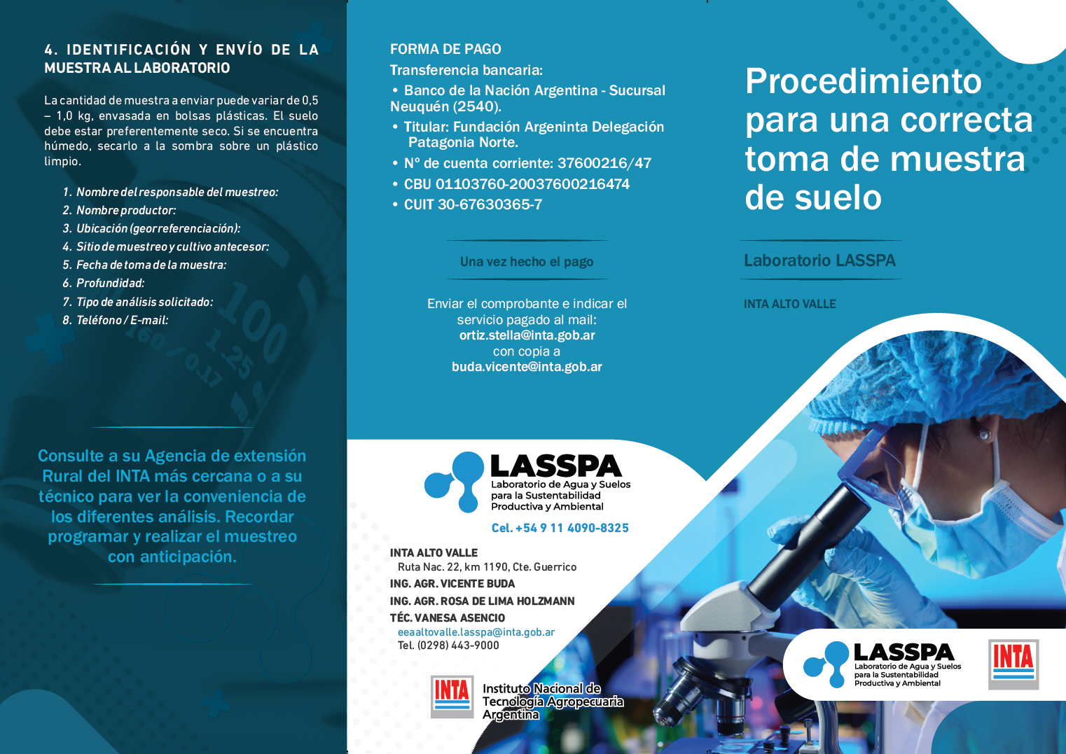 Procedimiento para una correcta toma de muestra de suelo