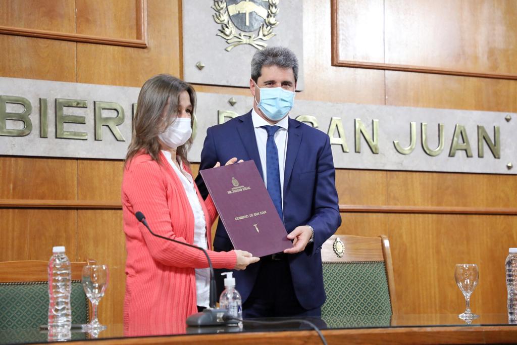 Frederic se reunió con el gobernador Uñac en San Juan