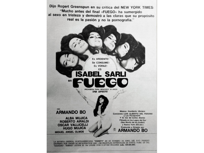 Afiche Fuego (1969)
