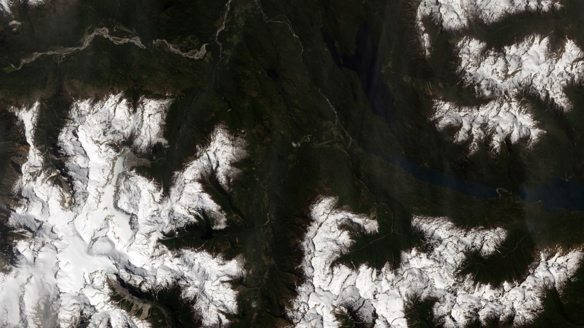 Glaciar Esperanza Norte, Chubut - Landsat 8 OLI - 30 de Octubre de 2013
