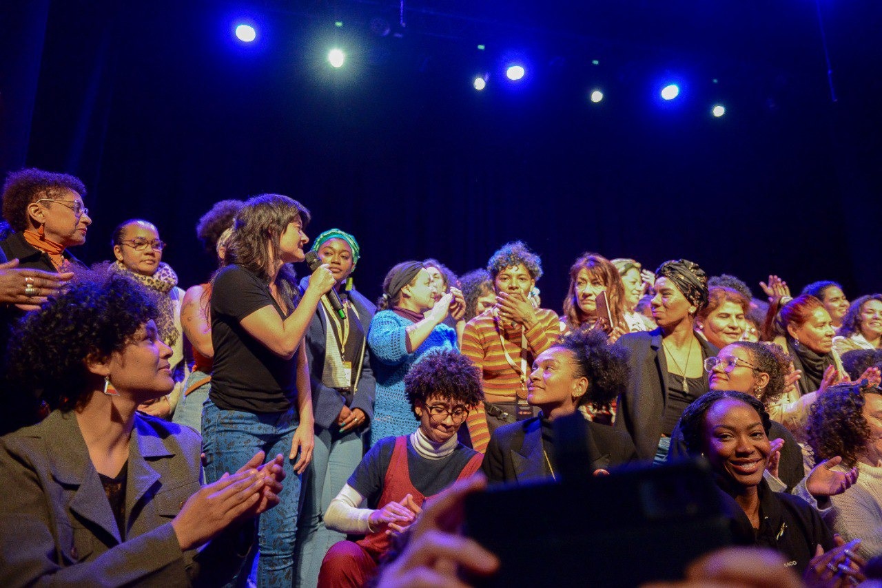 Greta Pena, titular de INADI, en la Asamblea Nacional de Mujeres, Lesbianas, Bisexuales, Travestis, Trans y No Binaries Afrodescendientes de Argentina
