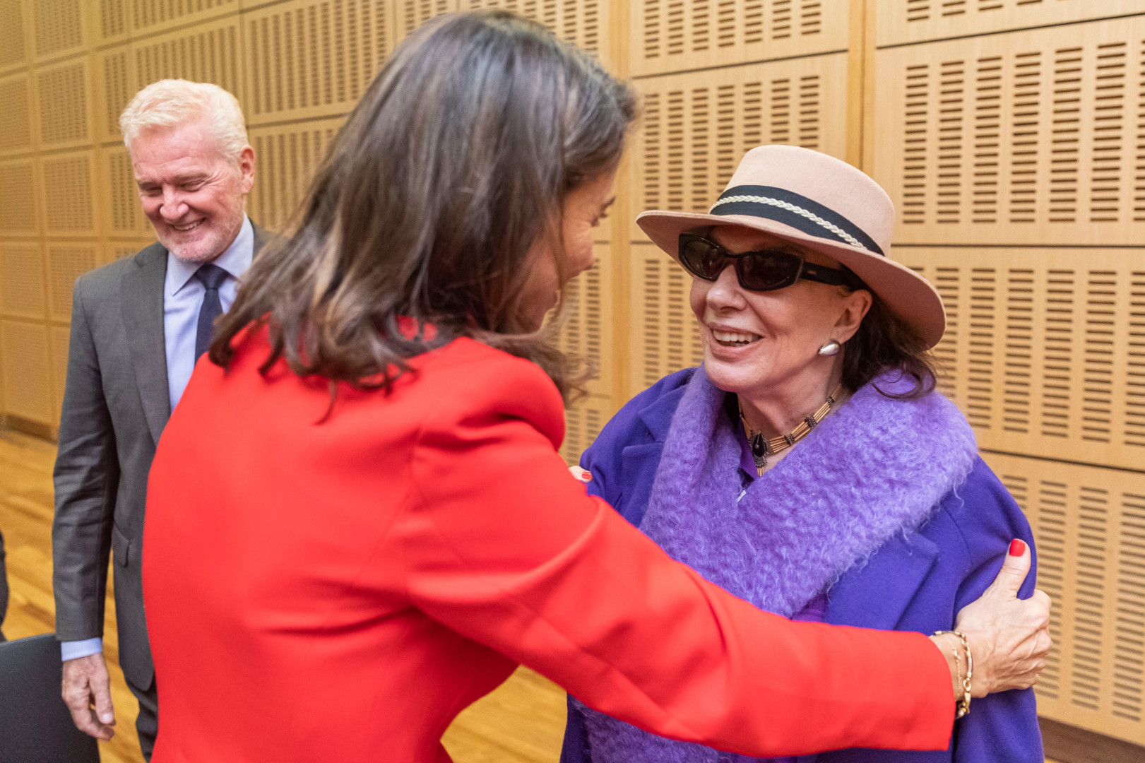 En el homenaje a la emprendedora Raquel Rodrigo, de 2025 en el Palacio Libertad.