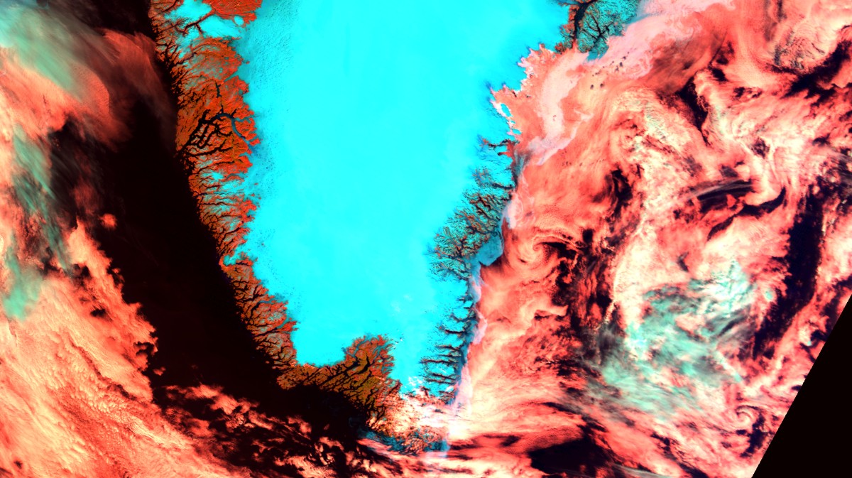 Groenlandia - Terra MODIS - 12 de junio de 2012