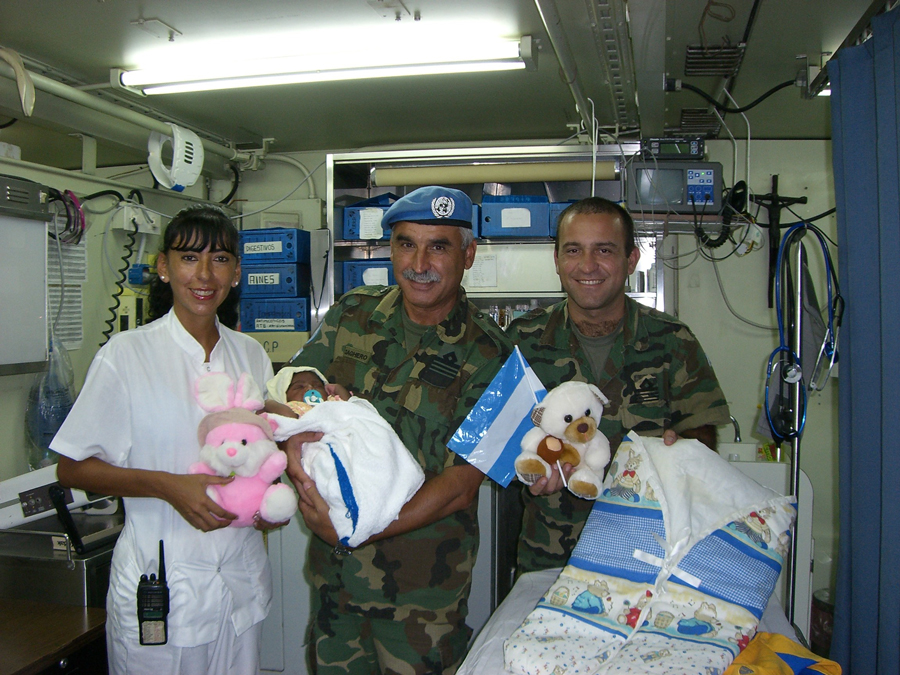 Primer nacimiento en el Hospital Militar Reubicable