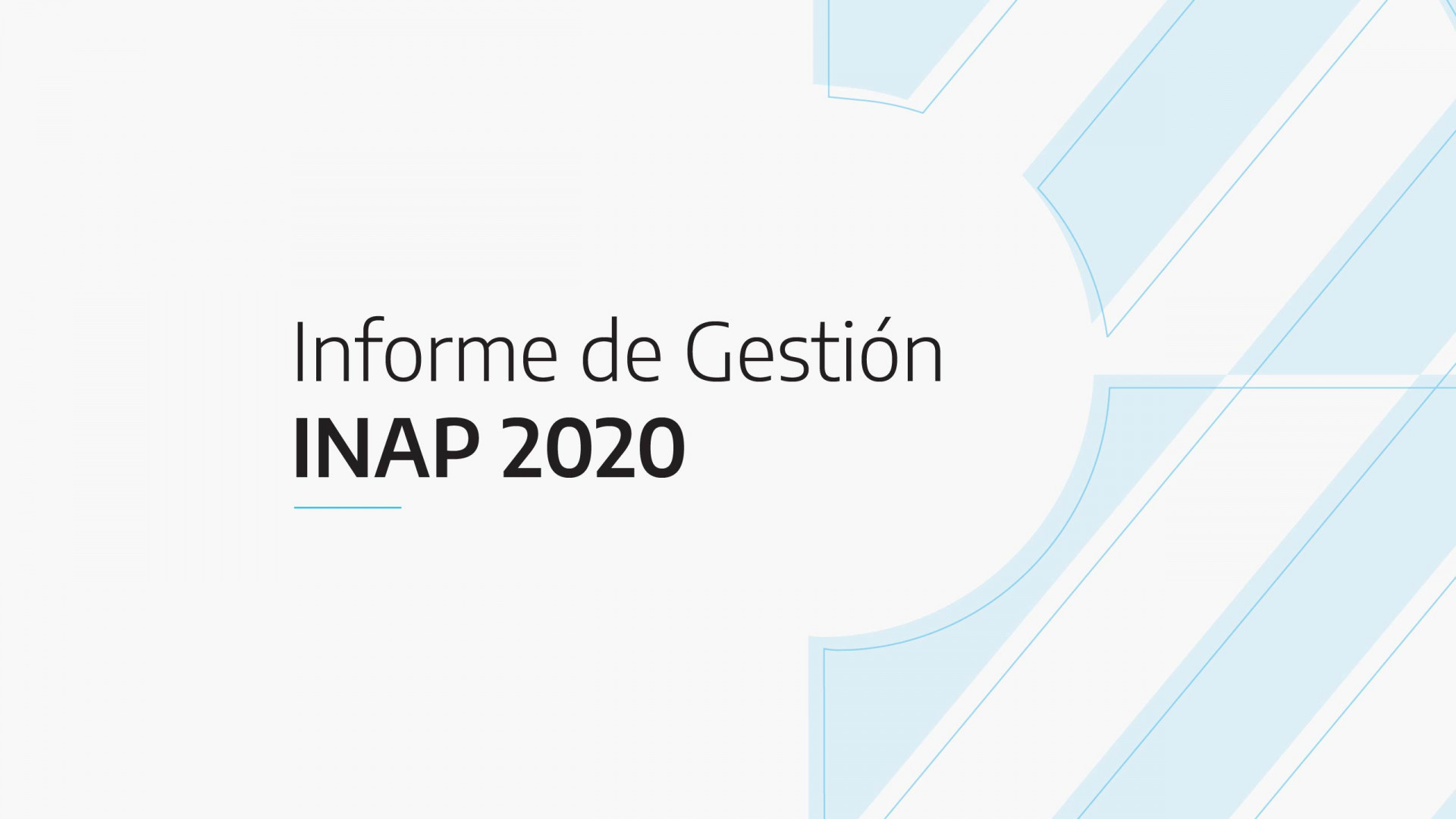 Informe de Gestión INAP | 2020 | Argentina.gob.ar