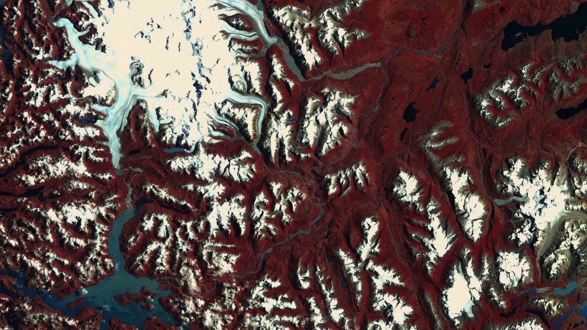 Hielo Patagónico Norte - Landsat 2 MSS - 22 de enero de 1979