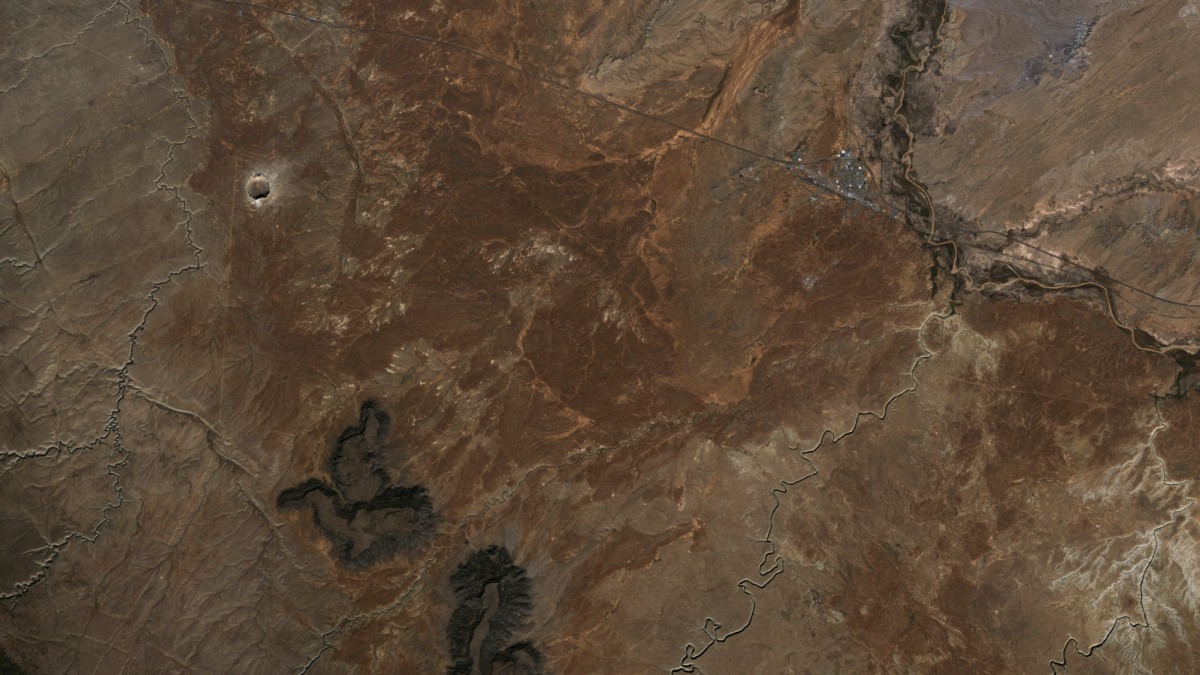 Cráter Barringer – Landsat 5 TM – 28 de Octubre de 2011