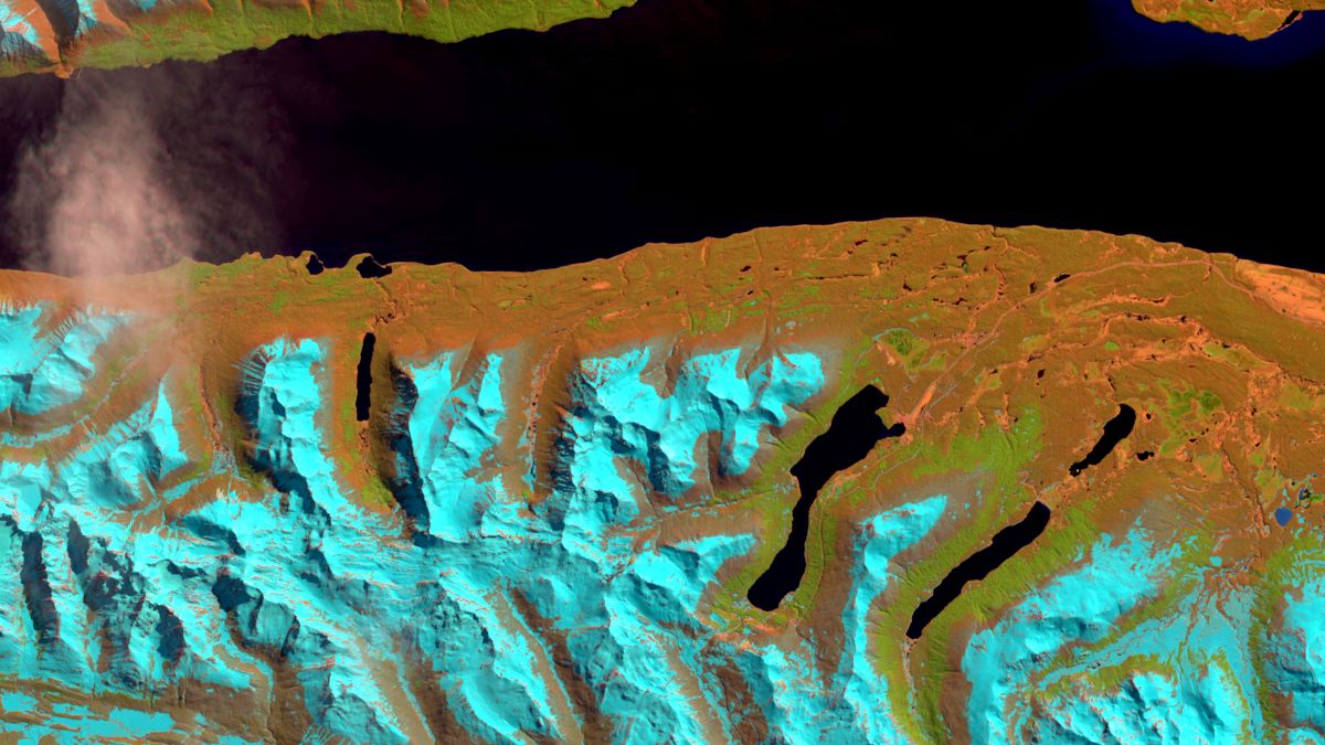 Lago Fagnano, Tierra del Fuego - LandSat-8 OLI - 10 de Octubre de 2015
