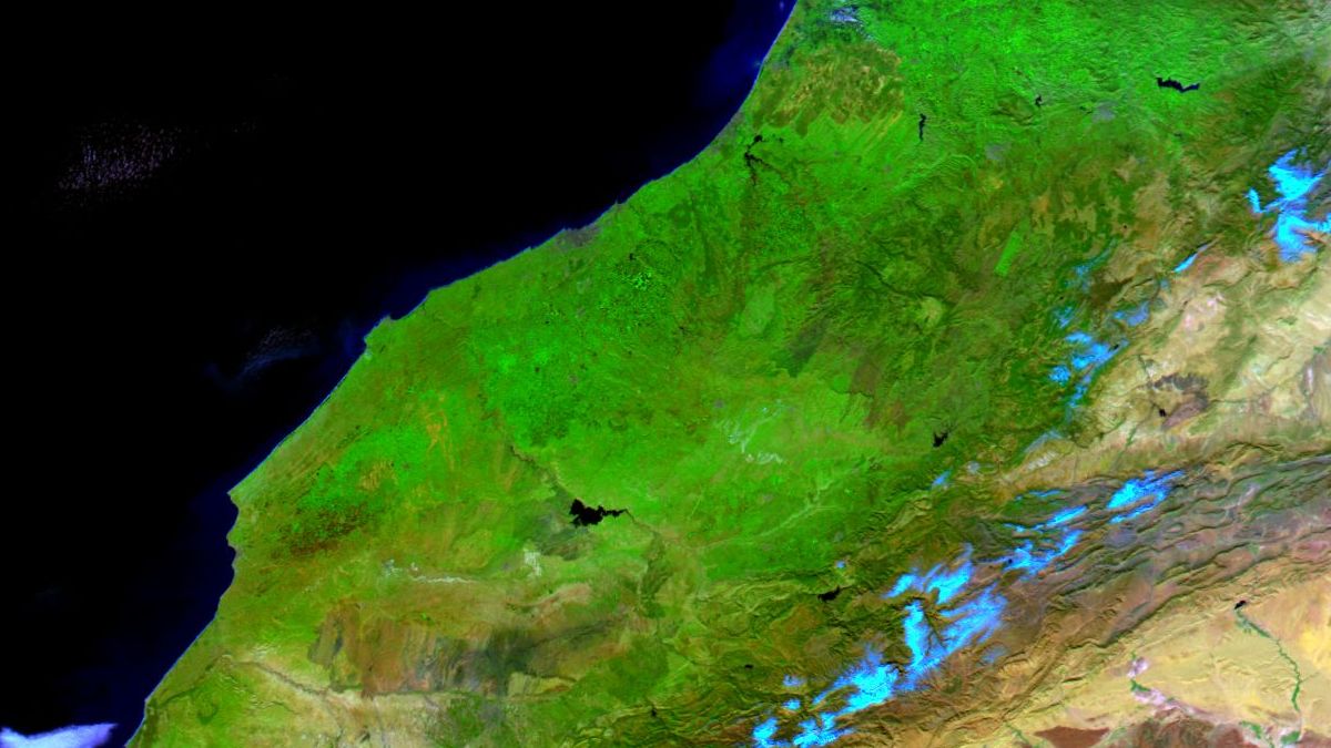 Marruecos - Terra MODIS - 29 de Enero de 2013