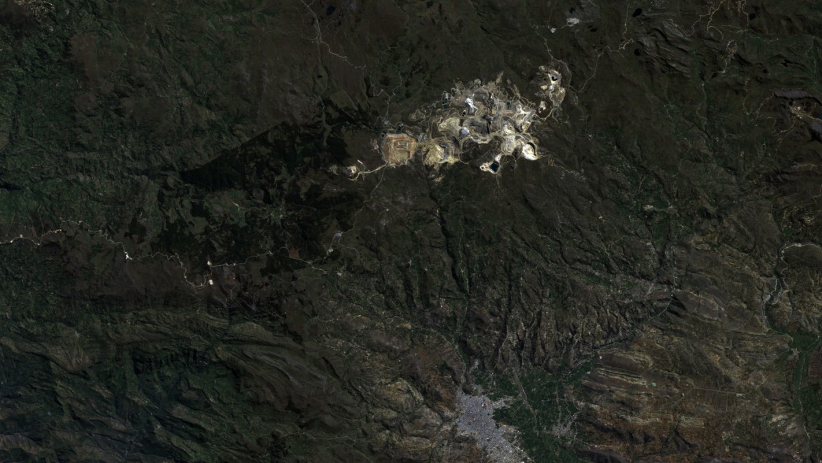 Mina Yanacocha, Perú – Landsat 5 TM – 9 de Julio de 2011