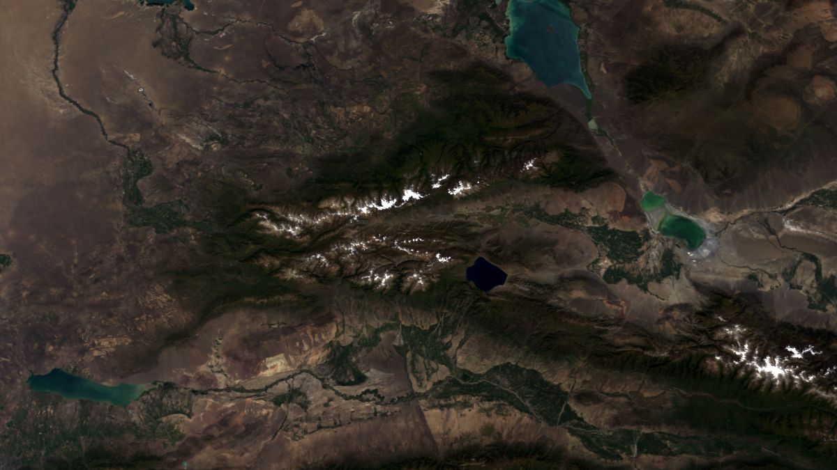Montañas Tian, China - Terra MODIS - 15 de Agosto de 2004