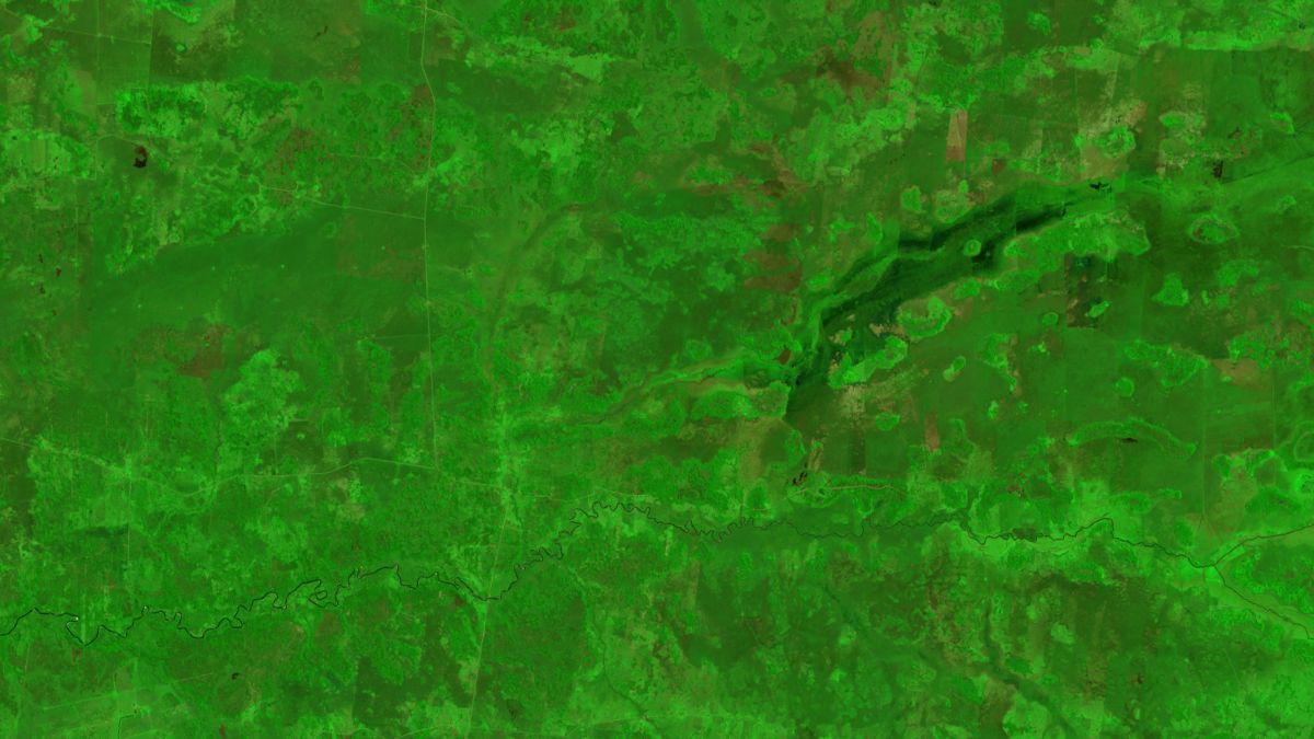 Inundaciones en Chaco y Corrientes - Landsat 8 OLI - 19 de Julio de 2014