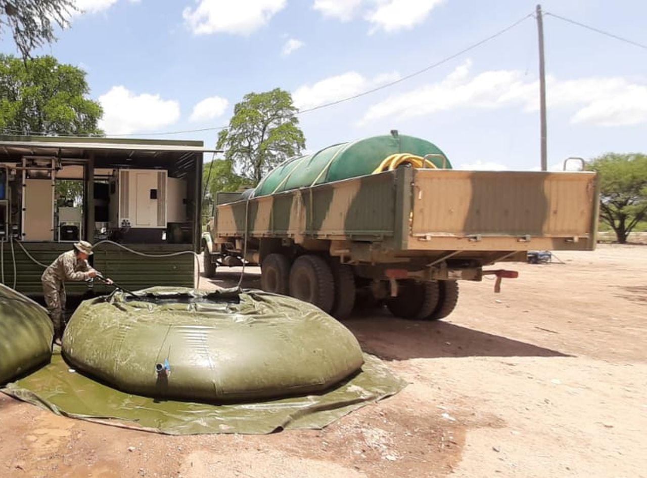 Planta potabilizadora del B Ing M 5 brindado apoyo a las comunidades del Chaco Salteño