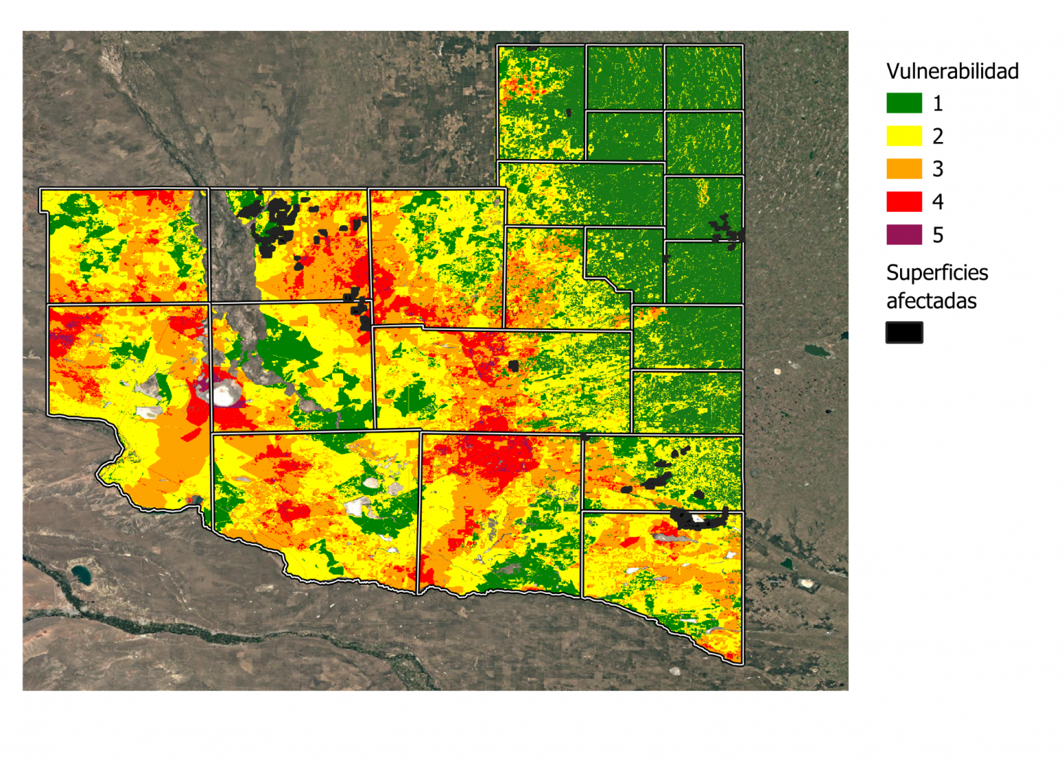 mapa de vulnerabilidad incendios