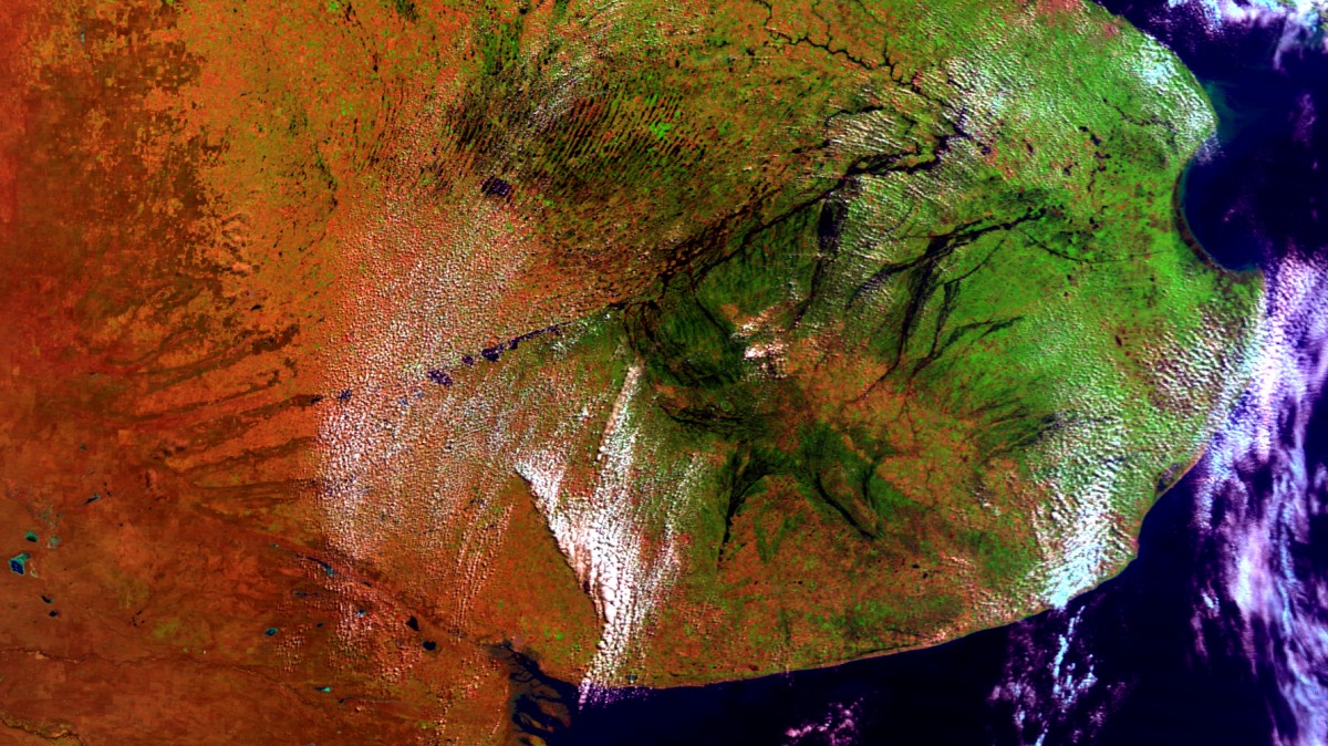 Inundaciones en Buenos Aires - Terra MODIS - 27 de agosto de 2012